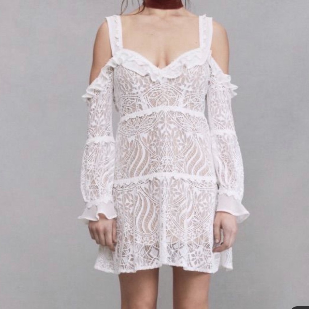 For love & lemons white lace Bridget dress